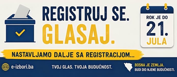 Državljani BiH u inostranstvu imaju rok do 21. jula da se prijave za glasanje na Opštim izborima 2026.