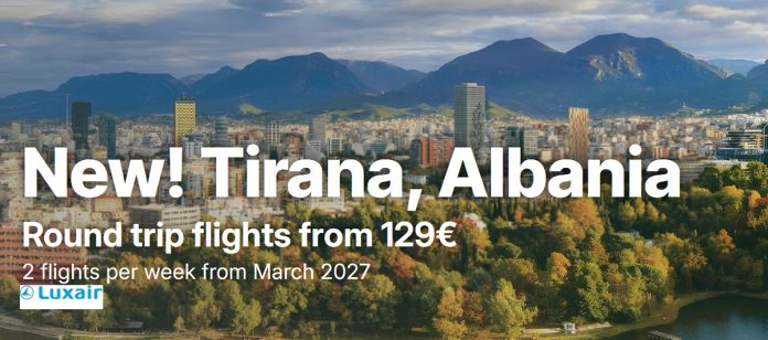 Direktni letovi Luksemburg Tirana