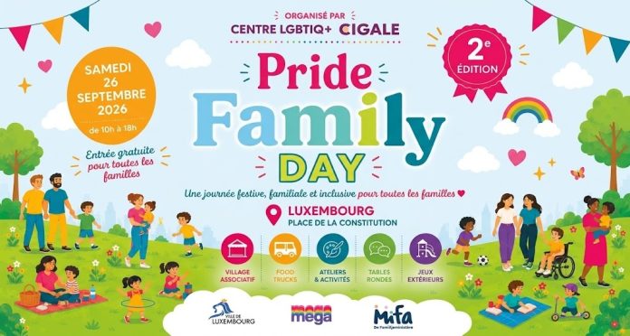 Pride Family Day 2026 biće održan 26. septembra u Luksemburgu.