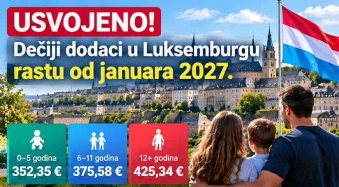 POVECANJE DECIJIH DODATAKA U LUKSEMBURGU